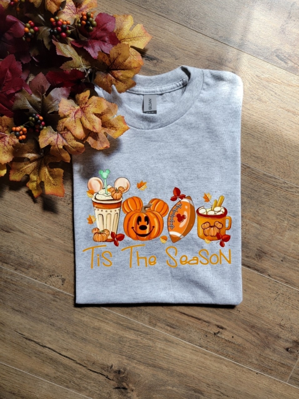 Fall Mickey Tshirt Tis The Season Fall Tshirt Popular